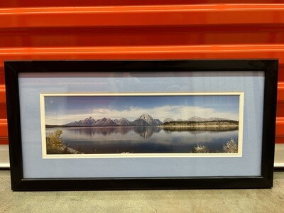 Framed Lake and Mountains Scene #2213