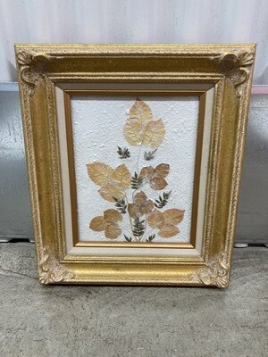 Framed Leaves on Plaster #2314