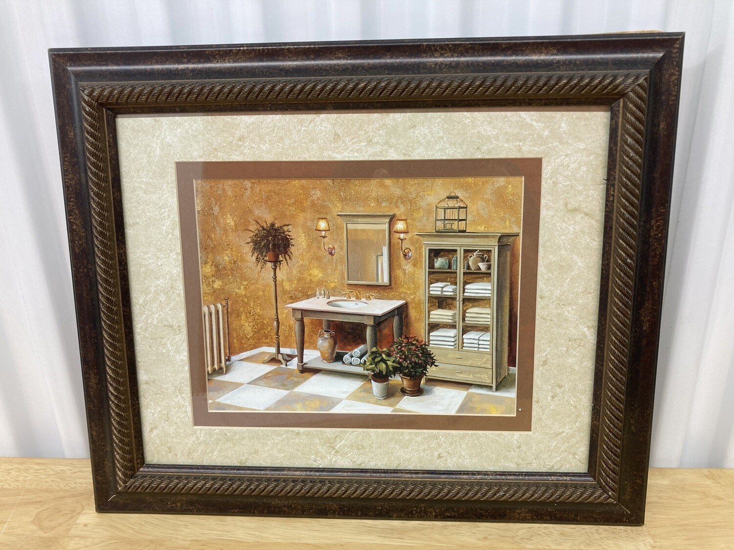 Framed Bathroom Vanity Print #2314