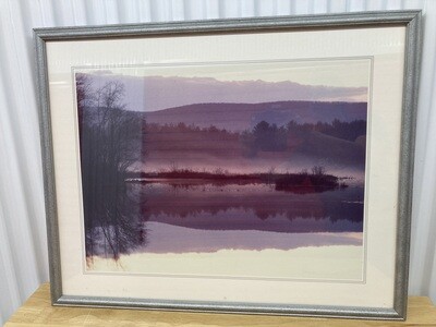 Framed Foggy Pond #2133