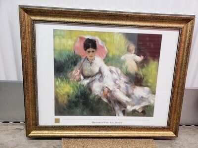 Framed Print: Renoir, Woman with a Parasol #2118