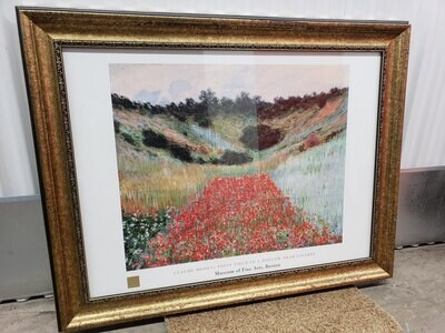 Framed Print: Monet "Poppyfield" #2186