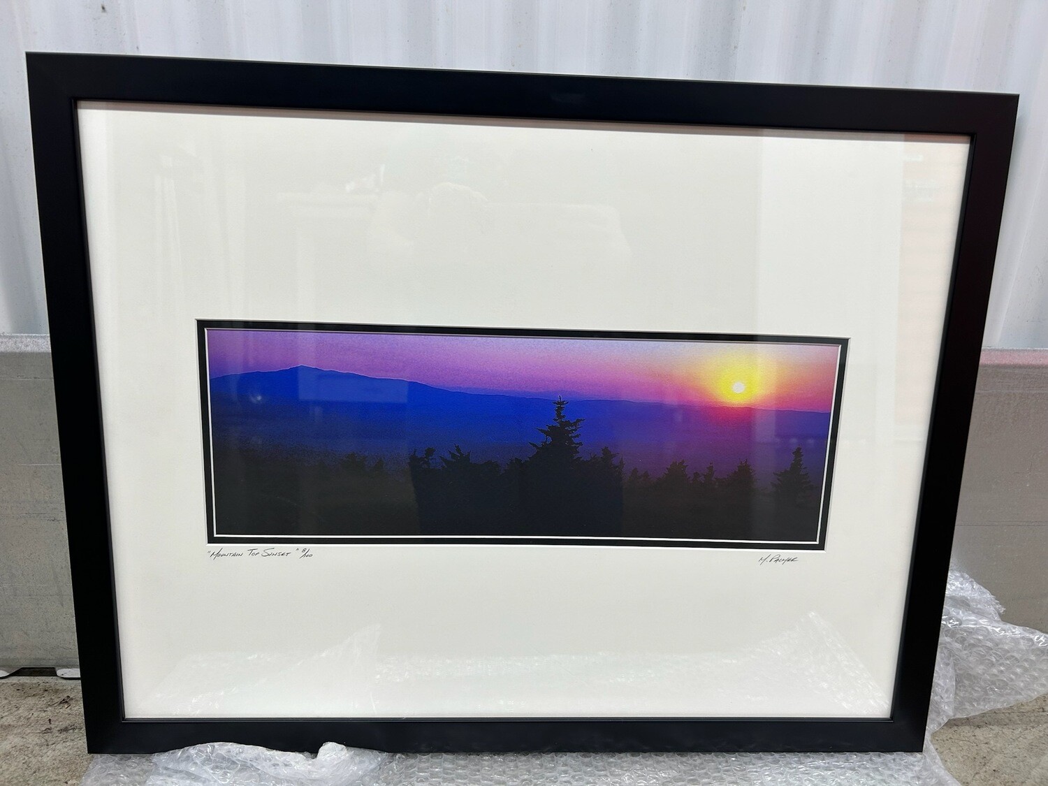 Framed Print: Mountaintop Sunset #2133