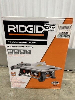 New! Rigid Table Top Wet Tile Saw #2314