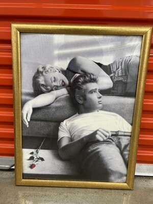 Framed Print: James Dean, Marilyn Monroe #2314