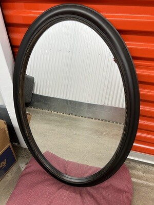 Oval Mirror, black frame #2314