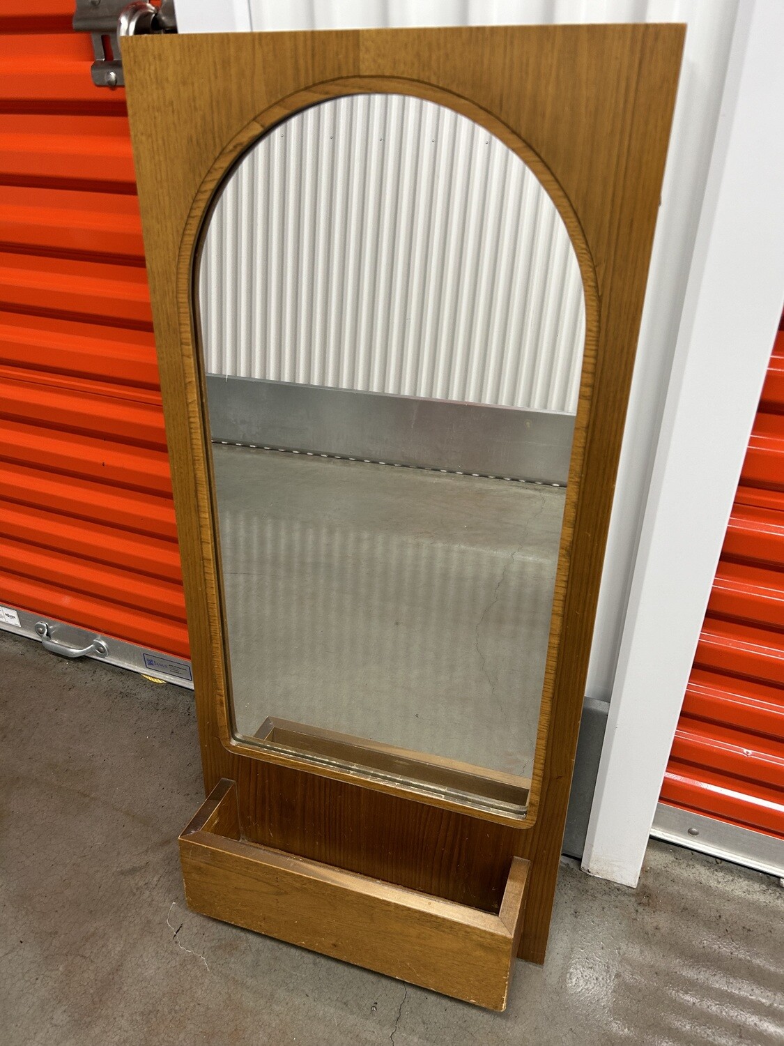 Wood Hall Mirror with cubby #2324 ** 2 mos. to sell, full price