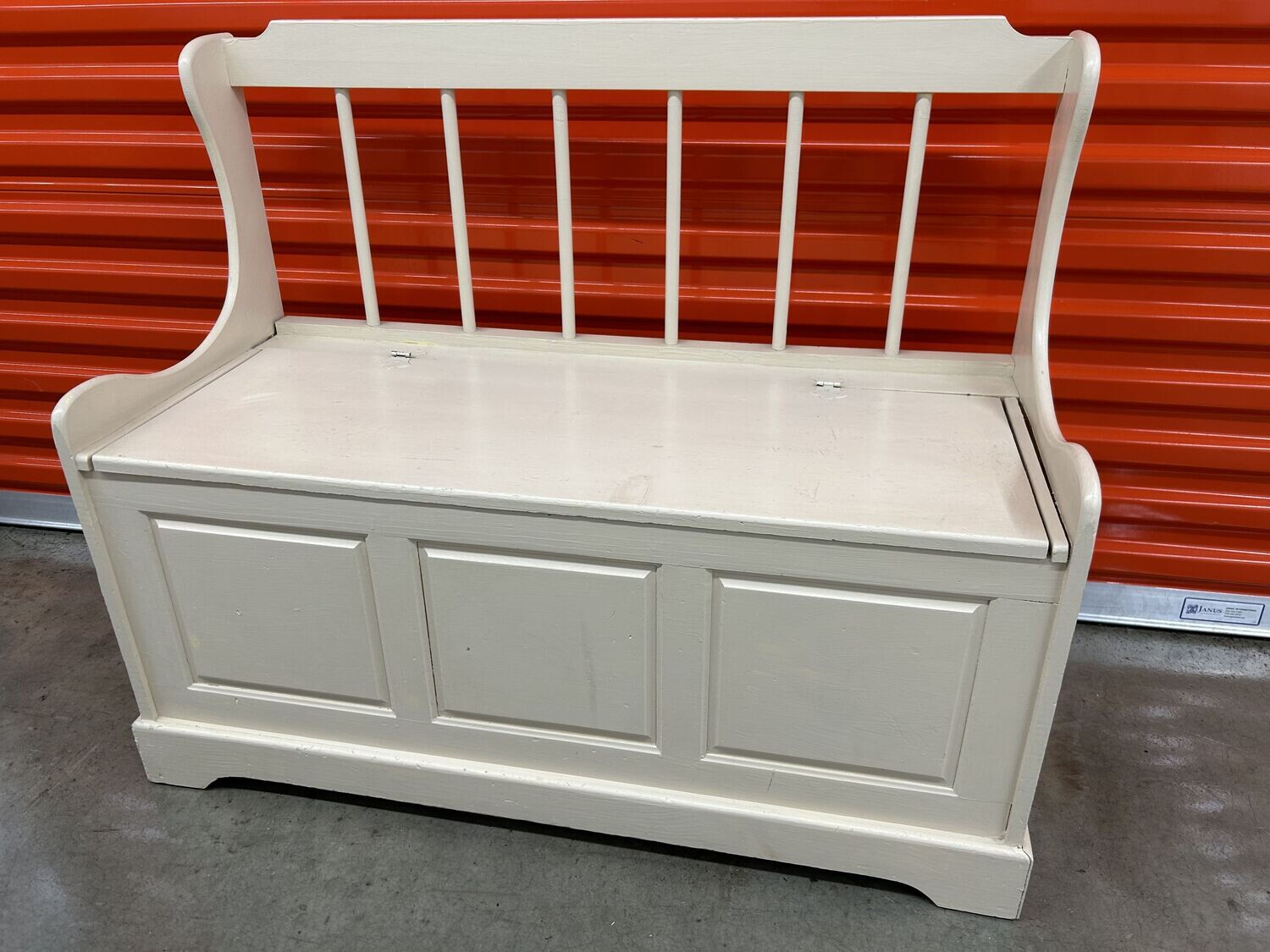 Toy / Storage Bench, painted pine #2213 ** 1 wk. to sell, full price