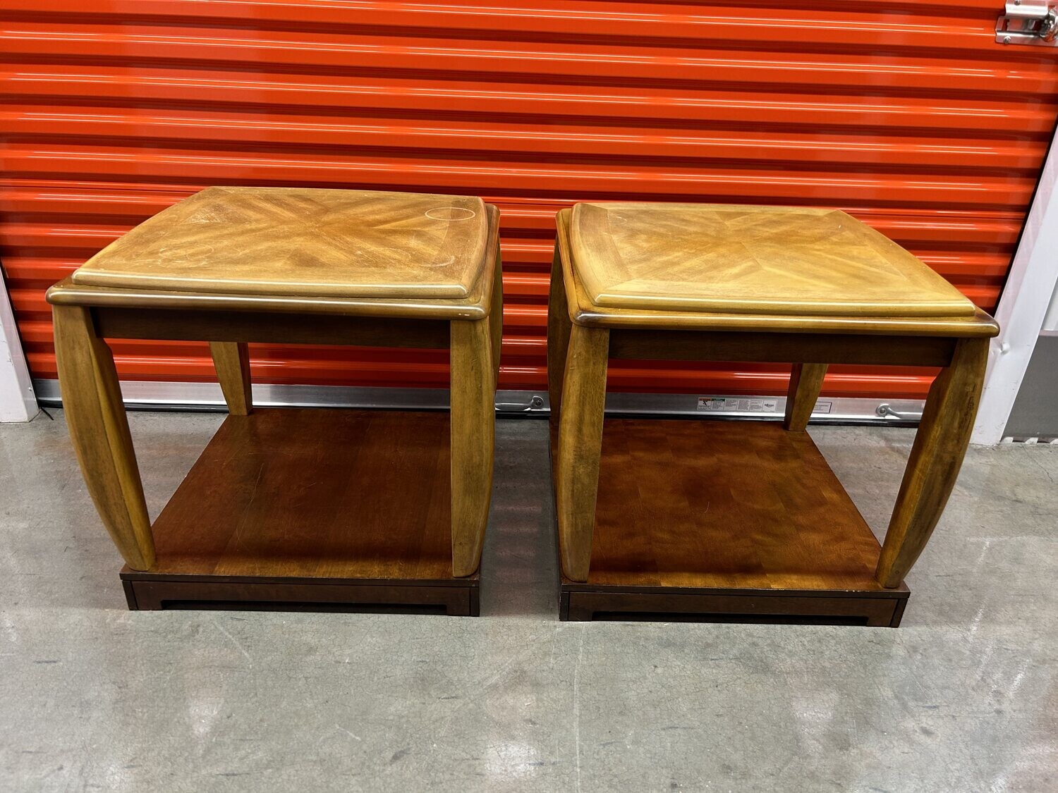 Matching End Tables, 26" square #2123 ** 1 wk. to sell, full price