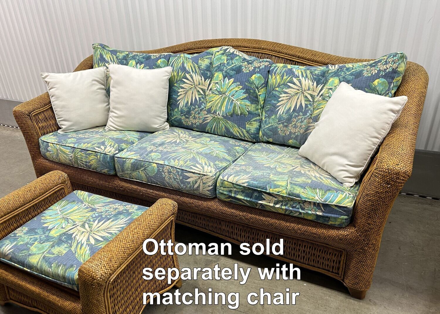 Vintage Rattan Sofa, made in Indonesia #2123