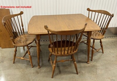 Kitchen Table with 3 Temple Stuart chairs #2009