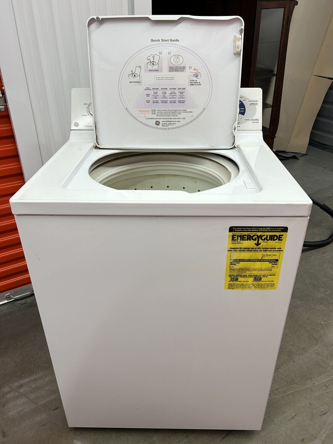 GE top-load Washer #2125 ** 2 wks to sell, full price