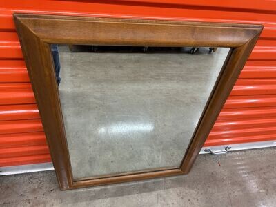 Wall Mirror, maple finish, very solid! #2314