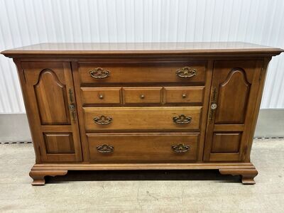 Vintage Maple Buffet on wheels, great condition! #2114