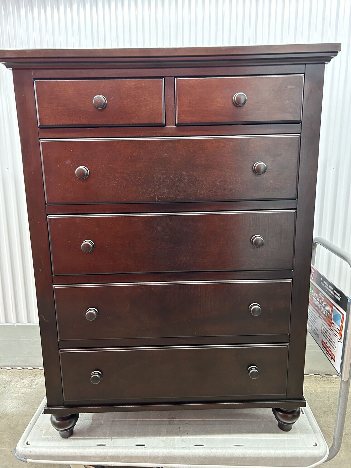 6-drawer Tall Dresser dark brown , matching pieces #2126 ** 5 days to sell, full price