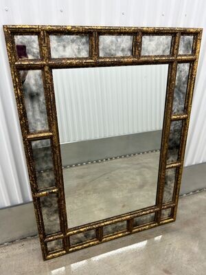 Mirror w/ faux Bamboo frame #2314