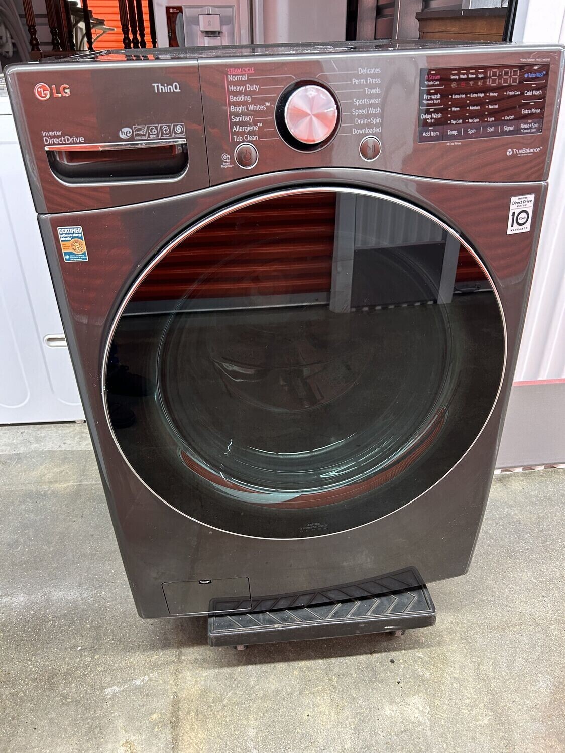LG Front-load Washer, dark gray, 3 yrs old **SEE IMPORTANT NOTE** #1172