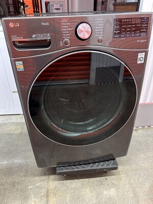 LG Front-load Washer, dark gray, 3 yrs old **SEE IMPORTANT NOTE** #1168