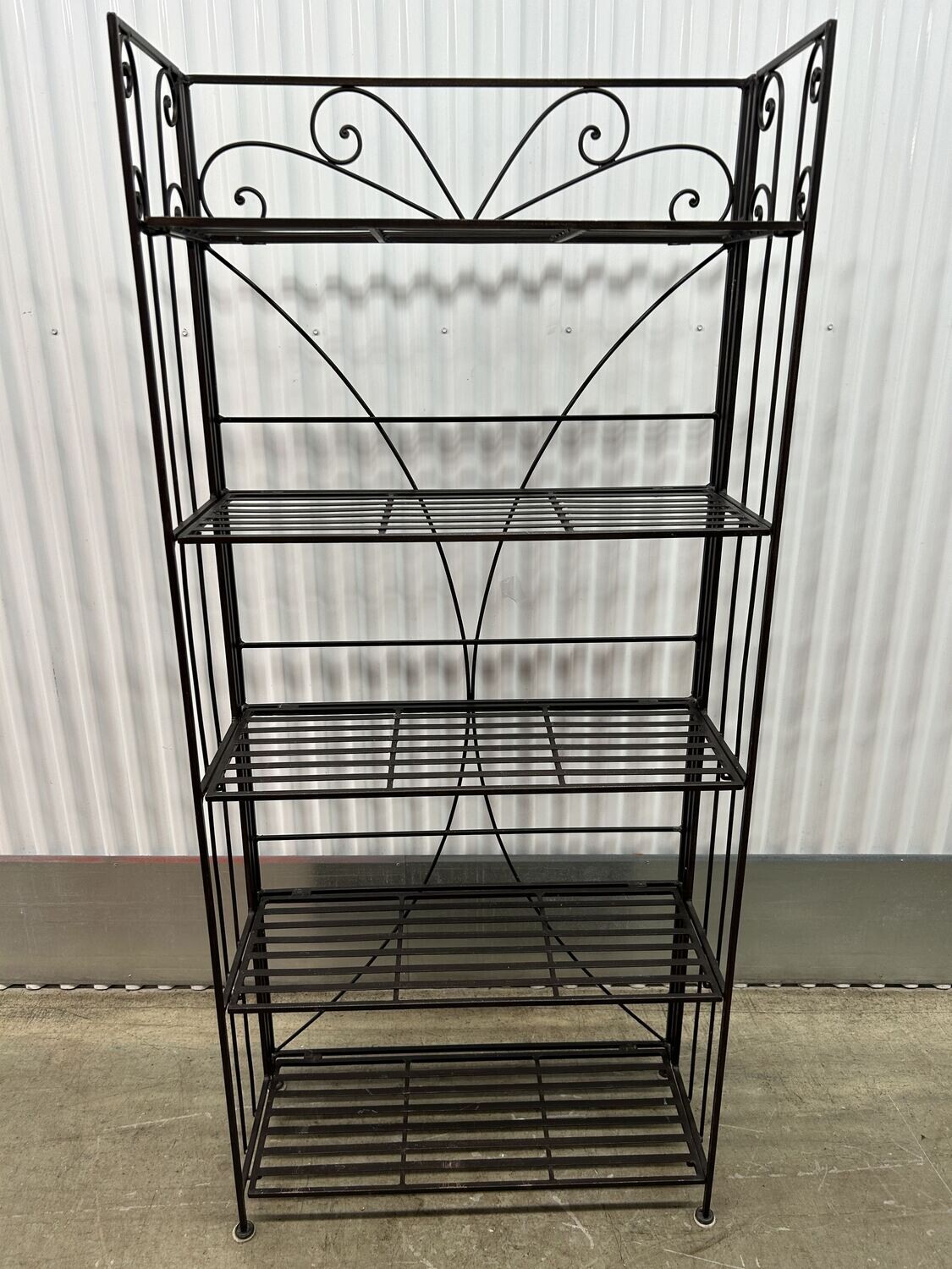 Black Metal Shelving, folds up, multi-use! #2133 ** 1 wk. to sell, full price