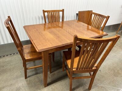 Mission style Dining Table, 4 chairs #2126