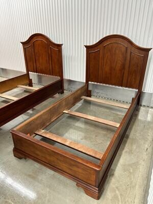 Matching Twin Panel Beds, wide side rails, EACH #2324