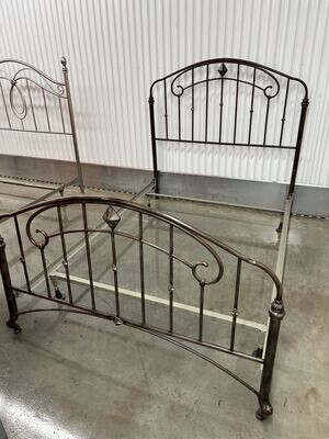 Bronze full-size Metal Bed, beautiful design #2324