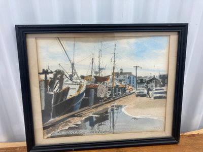 Art: New Bedford Waterfront by Davis Gray #2314