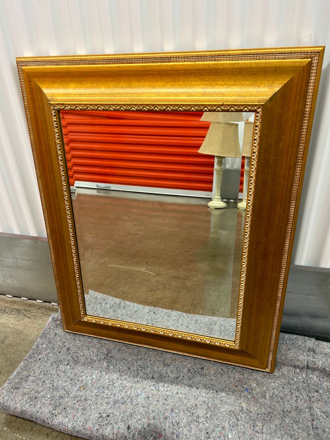 Mirror with Wide Gold Frame, 26x33 #2314