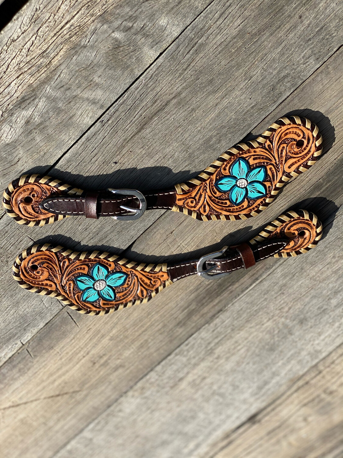 Spur Straps - Teal Lilly