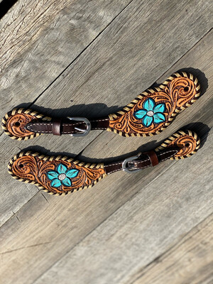 Spur Straps - Teal Lilly