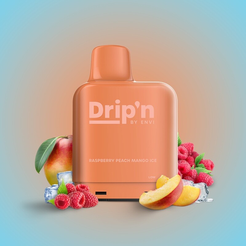 Level X Drip'n Pod - Raspberry Peach Mango Ice