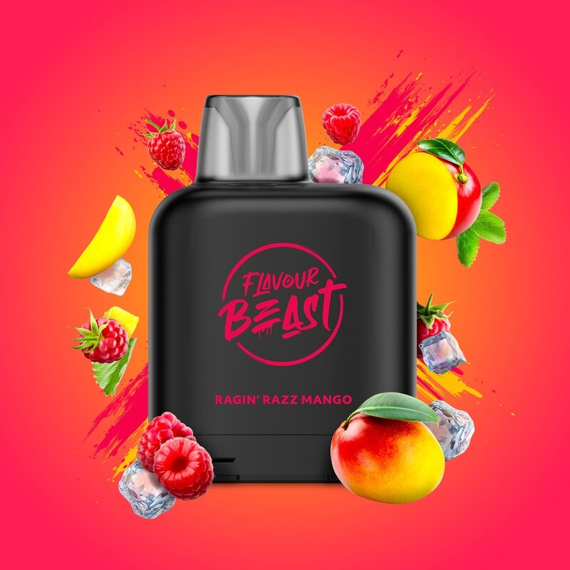 Level X Flavour Beast Pod - Ragin' Razz Mango Iced