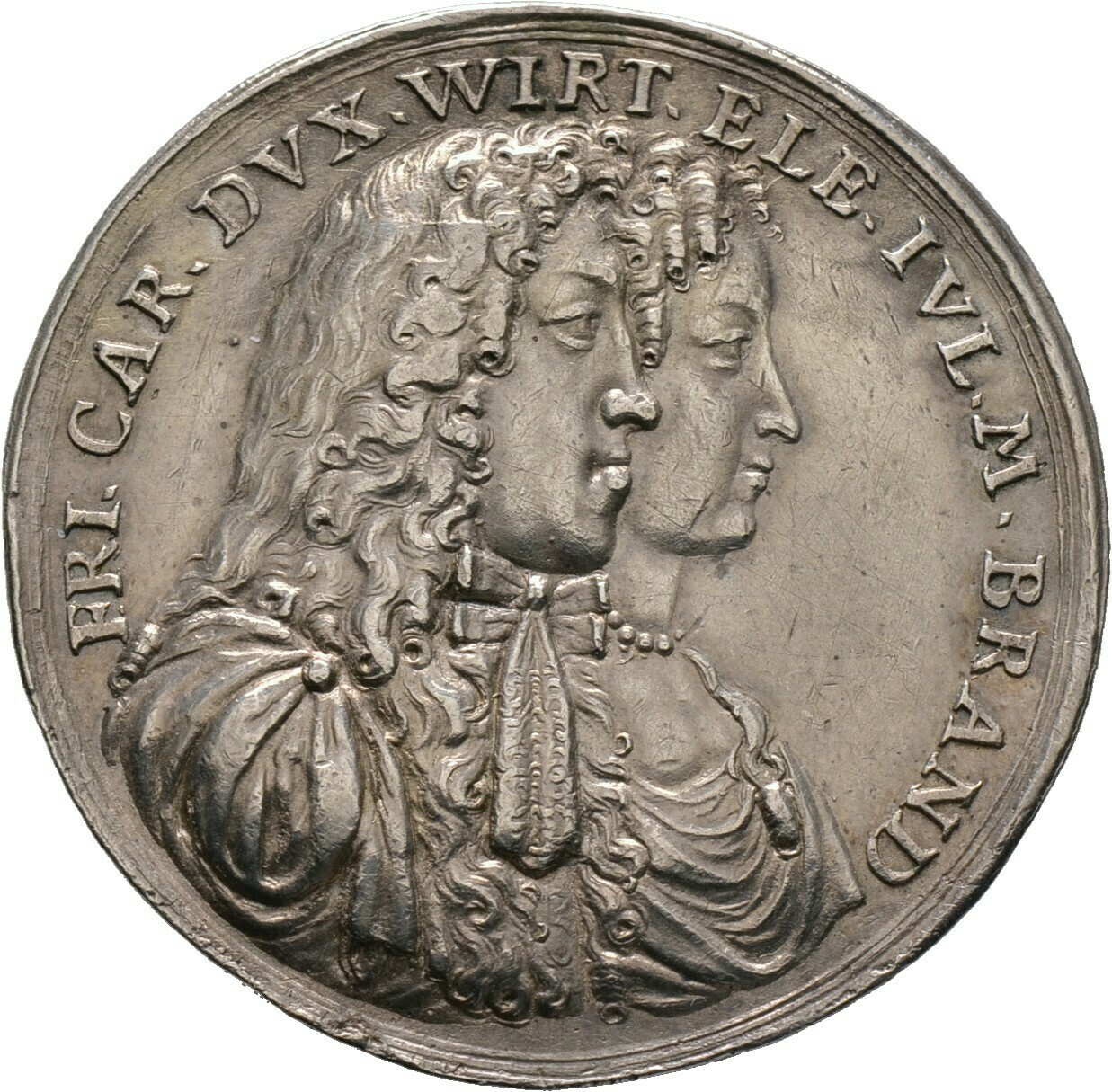 Silbermedaille 1682, Württemberg