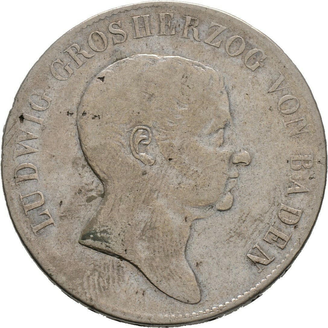 Doppelgulden 1822, Ludwig, Baden-Durlach