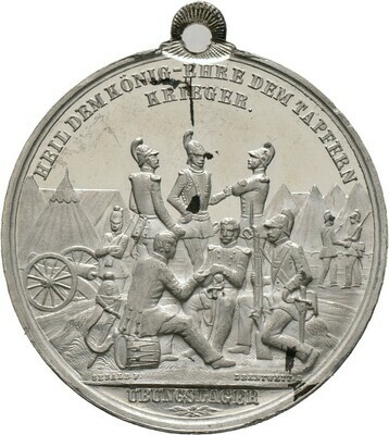 Tragbare Zinnmedaille o.J., Ludwig II., Bayern