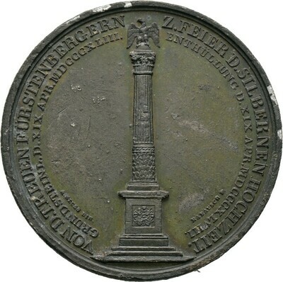 Zinnmedaille 1848, Karl Egon II., Fürstenberg