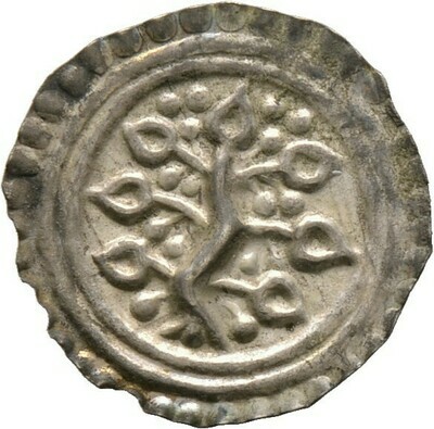 Brakteat 1185-1200, Lindau, Abtei unter kgl. Beteiligung