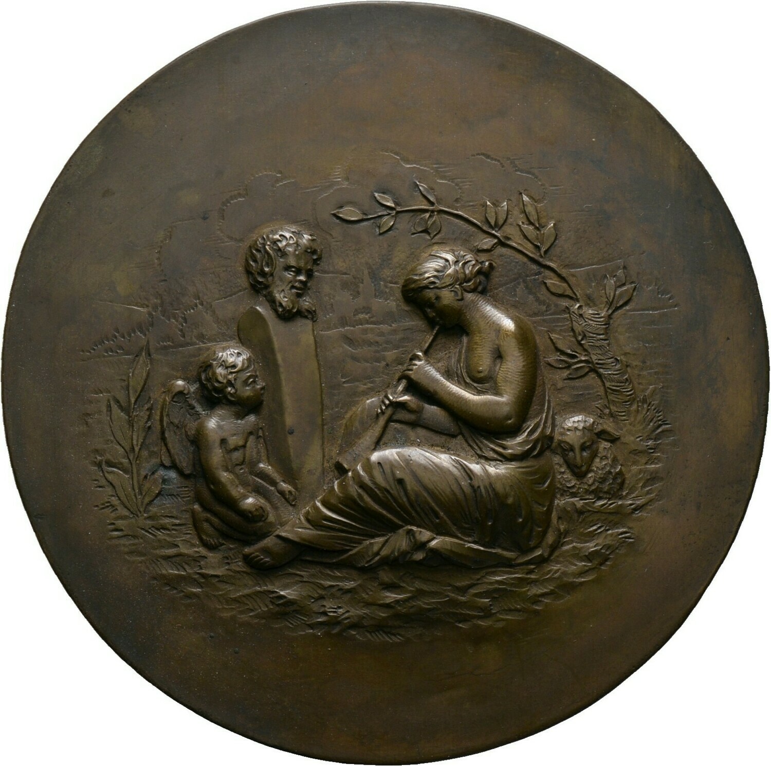 Einseitiges, hohl geprägtes Kupferklischee o.J. (frühes 19. Jahrhundert), Nürnberg, Stadt