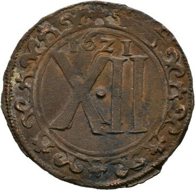 Cu-12 Pfennig 1621, ​Ravensberg, Stadt​