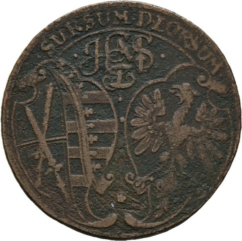 Cu-Rechenpfennig 1677, Johann Georg II., Sachsen-Albertinische Linie​