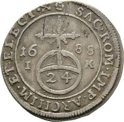 1/24 Taler (Groschen) 1688, Johann Georg III., Sachsen-Albertinische Linie​