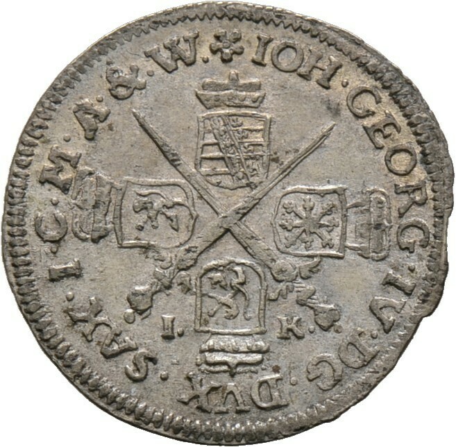 1/24 Taler (Groschen) 1692, Johann Georg IV., Sachsen-Albertinische Linie​