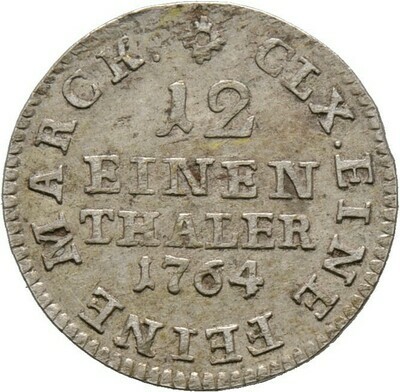 1/12 Taler (Doppelgroschen) 1764, Friedrich August III., Sachsen-Albertinische Linie