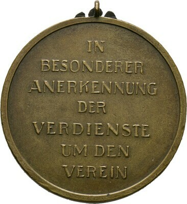 Tragbare, bronzene Prämienmedaille o.J. (um 1900), Albert, Sachsen-Albertinische Linie