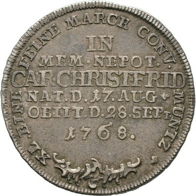 30 Kreuzer (= 1/2 Gulden) 1768, Solms-Laubach