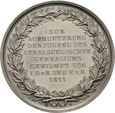 Silberne Prämienmedaille 1811, Stralsund, Stadt