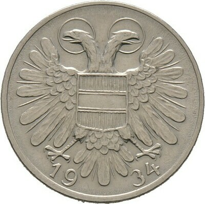 50 Groschen 1934, 1. Republik, Haus Österreich