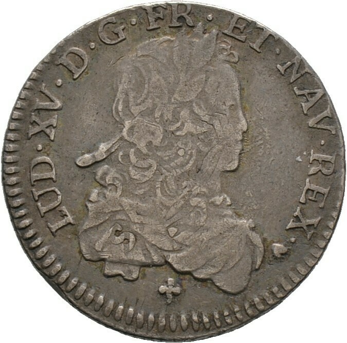 1/6 Ecu de France (Reformation) 1722, Louis XV., Frankreich
