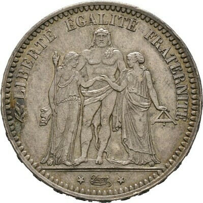 5 Francs 1873, 3. Republik, Frankreich