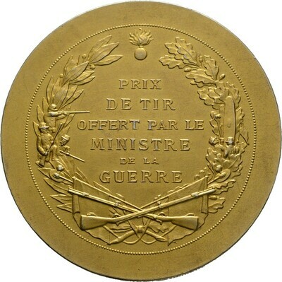 Vergoldete, silberne Prämienmedaille o.J. (um 1900), 3. Republik, Frankreich